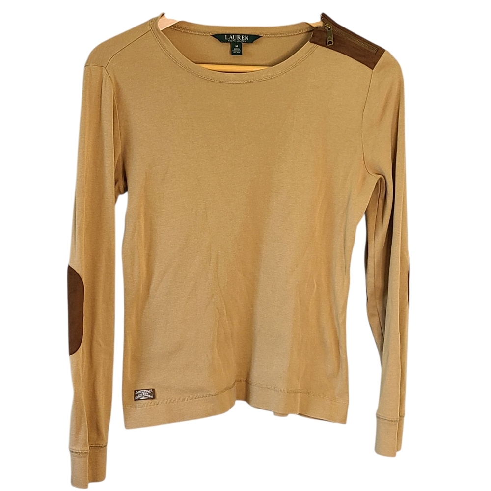 Ralph Lauren Beige Long Sleeve Top